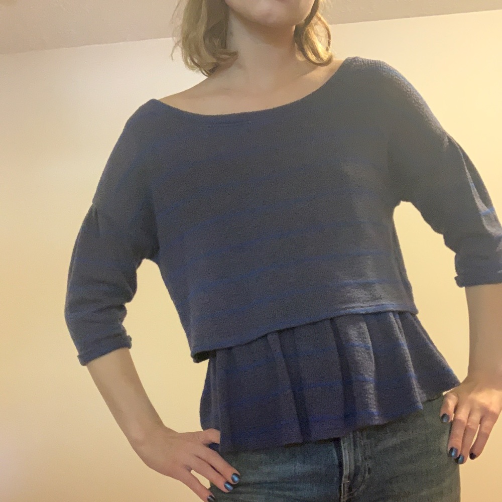 Anthropologie peplum top.